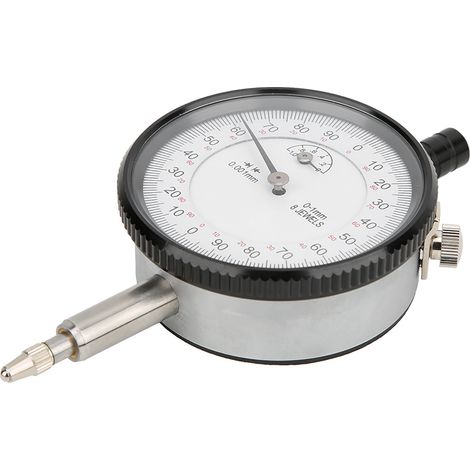 Comparateur à cadran antichoc à 8 rubis, précision de 0,001 mm, plage de mesure 0-1 mm (1/5)