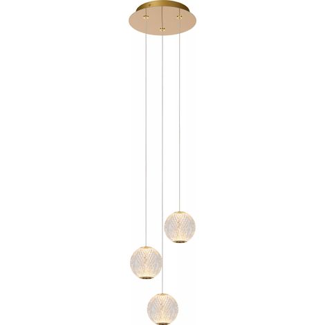 Lampada a sospensione Lucide Cintra LED Ø25 ottone (1/5)