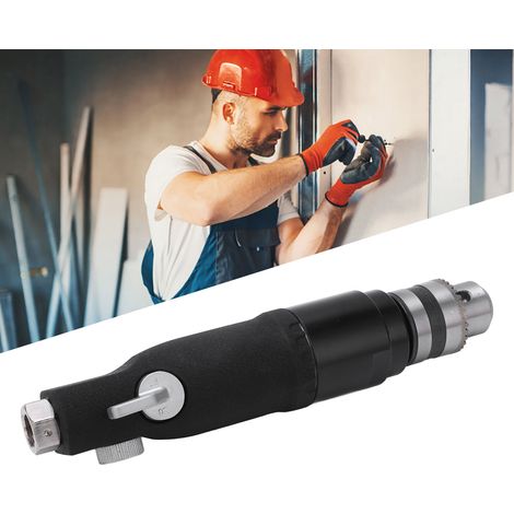 Perceuse pneumatique YC-1072, queue droite 3/8 po, noir mat, vitesse réglable pour rotation avant et arrière, style américain (1/5)