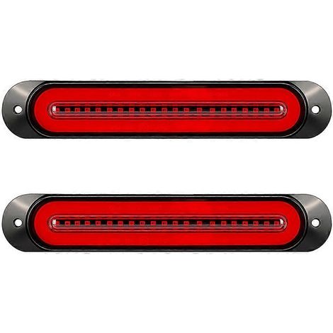 Lot de 2 feux arrière 12V/24V pour voiture, 68 LED, clignotants, feux de freinage, feux de position, pour remorque et camion. (1/5)