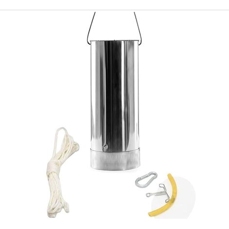 Échantillonneur d'eau pour les tests de qualité, kit collecte en acier inoxydable avec volume réglable - 1 L