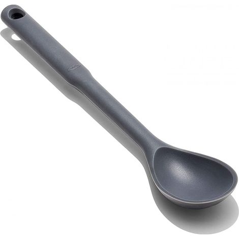 1 Cuillère de service, Silicone thermorésistant, Manche ergonomique antidérapant, Pour casseroles et poêles (1/5)