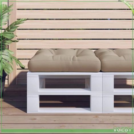 360455 Coussin de palette taupe 60x60x12 cm tissu (1/5)