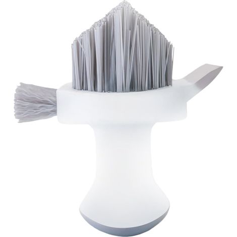 KOWOLL Brosse à joints et coins 4 en 1 avec grattoir, idéale pour nettoyer les carreaux, les joints, la cuisine, la salle de bain, l'évier, le sol, la douche et la baignoire. (1/5)
