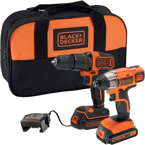 BLACK + DECKER BCK25S2S Twin Kit 18V 2 x 1.5Ah Li-ion