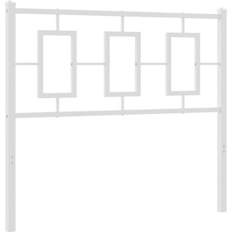Maison Exclusive - Testiera di Ricambio in Metallo Bianco 100 cm (1/5)