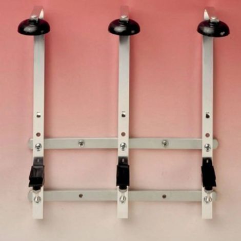 Support mural professionnel pour bouteilles de 0,7 à 1,0 L, capacité pour 6 bouteilles, en métal robuste pour une fixation sécurisée et une présentation attrayante (1/2)