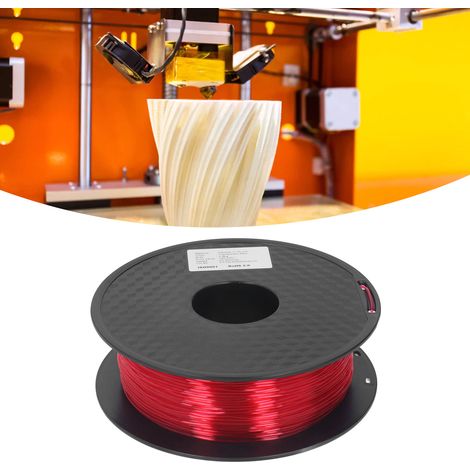 Filament d'impression 3D TPU flexible 1,75FDM, filament pour stylo d'impression 3D rouge transparent. (1/5)
