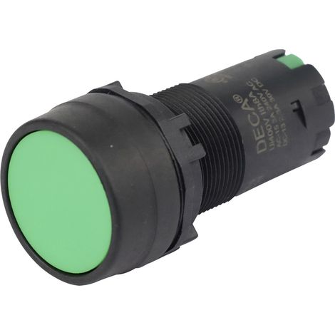 DECA CP2B-M1E10G Druckschalter 400 V 8 A Grün tastend  (L x B x H) 29.9 x 20.5 x 55.5 mm  1 St.