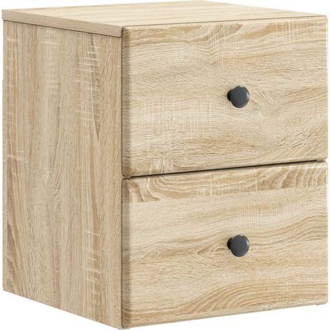 Wandmontierter Nachttisch Sonoma-Eiche 34,5 x 33 x 40 cm vidaXL
