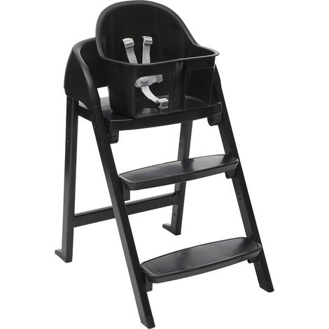 Chaise haute pour Bébés dès 6 Mois, évolutive Jusqu'à 110 kg, 3 Configurations, Convertible en Chaise Enfant et Adulte, Repose-Pieds Réglable, Pliage Compact (1/5)