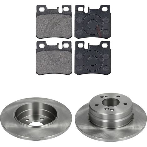 KIT FRENI POSTERIORI compatibile con MERCEDES-BENZ CLASSE E (W210) - DISCHI + PASTIGLIE OEM: P 50 025 , P 50 009 / 15815 /SOSTITUZIONE DIRETTA/BASSA POLVERE/SILENZIOSO (1/5)