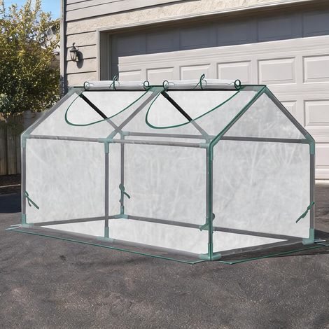 Serre de jardin transparente en acero PVC 120 x 60 x 60 cm (1/5)