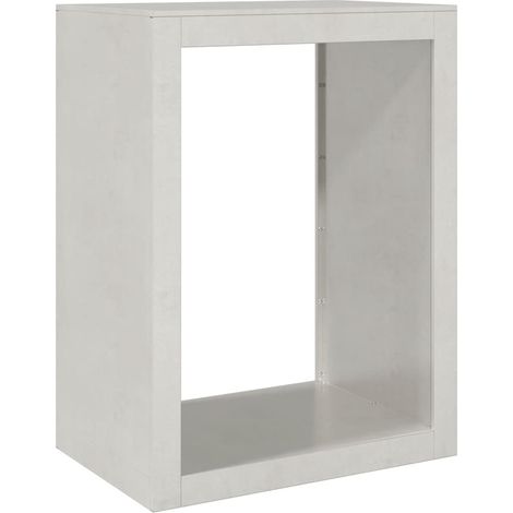 Maison Exclusive - Leñero de acero inoxidable 60x40x80 cm