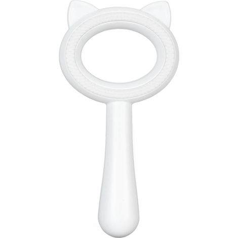 Brosse De Toilettage Pour Chat Double Face Peigne Démêlant Massage Poils D'animaux Blanc 1 Pièce (1/5)
