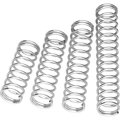 10Pièces ressorts de compression en acier inoxydable, 2mm diamètre extérieur 0.4mm diamètre du fil 10mm longueur libre (1/5)