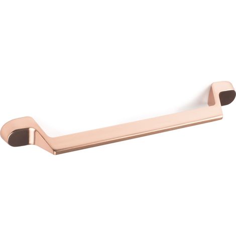 Asa de zamak con acabado oro rosso mate, dimensiones:177x18x28mm y entrepuntos:160mm - (1/5)