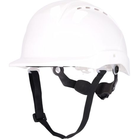 Casque de chantier ventilé avec jugulaire et serrage crémaillère ACTIVE GEAR Active Head Blanc Unique (1/3)