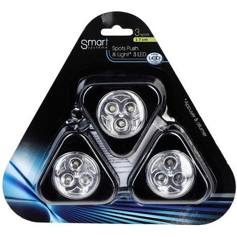 Lot de 3 spots led allumage manuel - 5five (1/4)