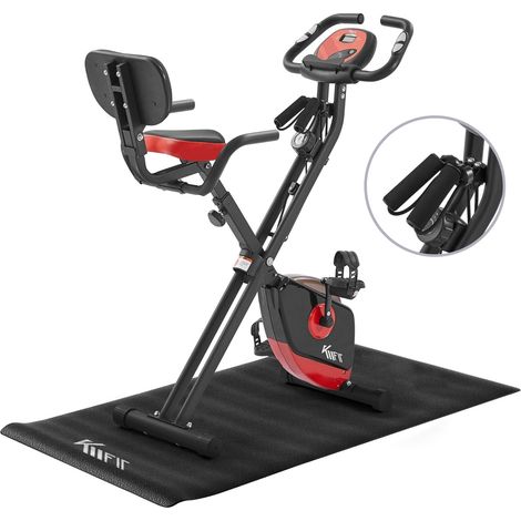 KM-Fit Exercise Bike - Foldable Fitness Bike - up to 100 kg