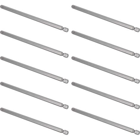 Lot de 10 embouts de tournevis électrique 6 mm, douille hexagonale, aimantés et trempés, accessoires de rechange (1/5)