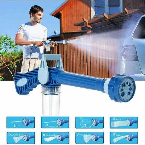 8 in 1 Car Pressure Washer Spray Gun Adjustable Foam Spray Gun Garden Home Floor to Ceiling Windows Strong Water (1/5)
