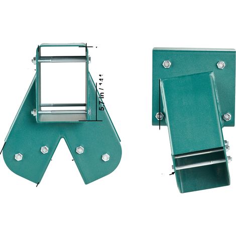 Supports de balançoire A-Frame, acier robuste, matériel de montage complet, 2 pcs (1/2)
