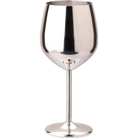 Verre à Vin - ANAWAKIA - INOX - Incassable - 500 ml - Pour Piscine et Pique-nique (1/4)