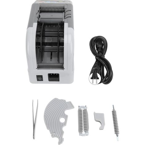 Distributeur automatique de ruban adhésif Machine de découpe de ruban électrique de haute précision pour restaurant scolaire à domicile 6 à 60 mm de largeur 999 mm de longueur Prise UE 220-240 V (1/5)