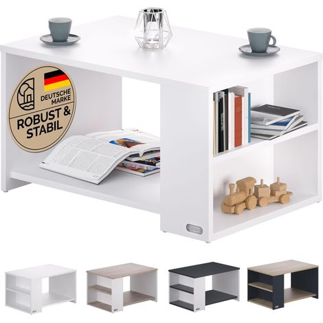 White coffee table 90x60x50cm scratch resistant