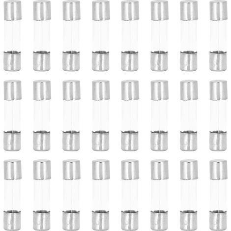 100 Stück Glassicherungen 5x20mm 250V 6A für schnellen Schutz elektrischer Stromkreise (1/5)
