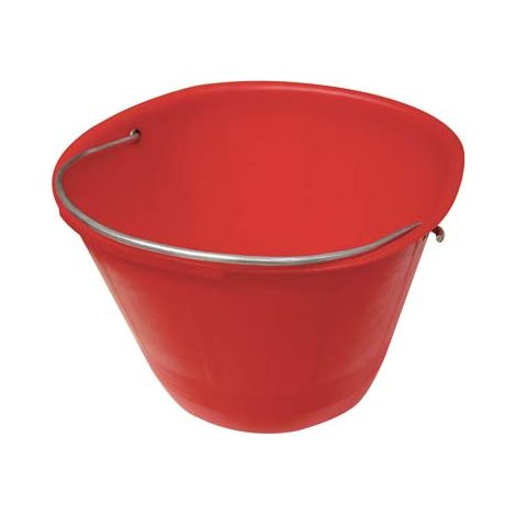 SECCHIO MURATORE - PE ROSSO D.CM 36 LITRI 8 M.ZINCATO- 10 pezzi