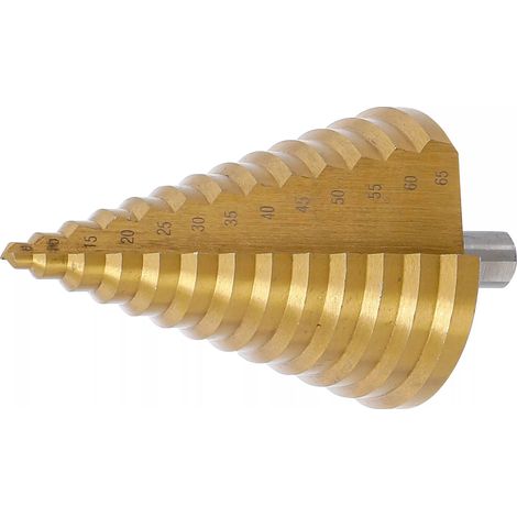 Foret étagé BGS 74433 acier HSS nitrure de titane (1/5)