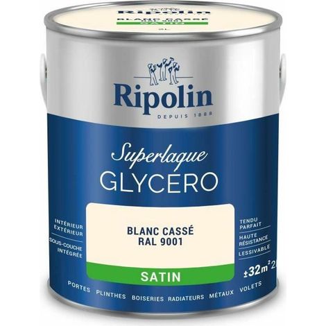 Ripolin Lack auf Glycolbasis Weiß gebrochen Satin 2 L