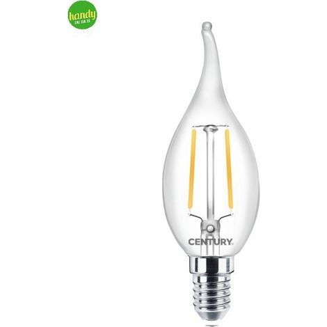 Lampadina LED Century Incanto Clear Colpo di Vento 2W E14 4000K