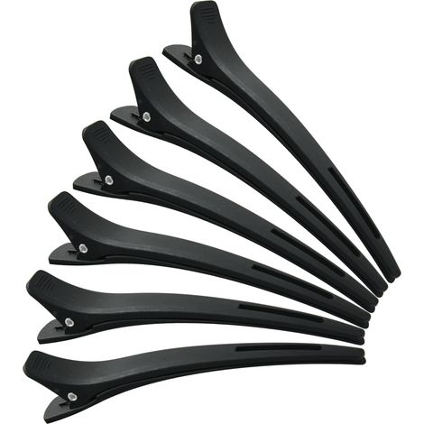 Pinzas para el cabello, pinzas de rana, pinzas de peluquería, E-15, 6 unidades (1/3)