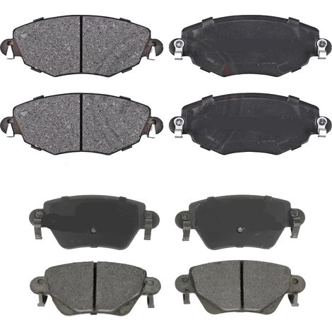 KIT PASTIGLIE FRENO ANTERIORI E POSTERIORI compatibile con JAGUAR XJ (X351) / PASTIGLIE FRENANTI AUTO OEM FDB4108,FDB1540 / SOSTITUZIONE DIRETTA / BASSA POLVERE / SILENZIOSO