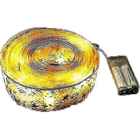 Guirlande lumineuse de Noël à LED, ruban, fonctionne à piles, guirlande féérique pour jardin, fête de Noël (1/5)