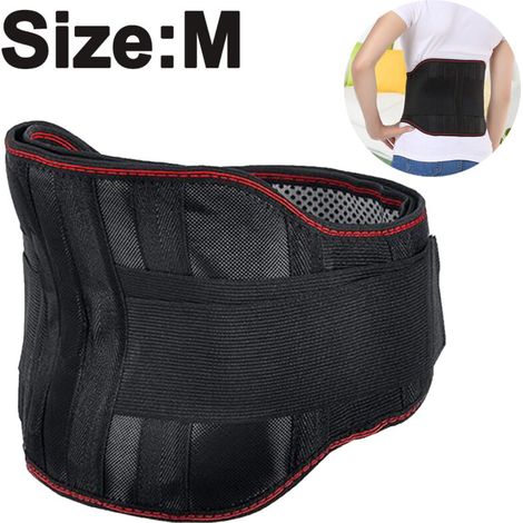 Ceinture lombaire ajustable médicale – soutien dorsal pour sciatique, hernie discale et lombalgies, taille réglable, noir