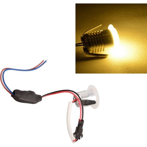 Mini spot encastré rond professionnel à LED pour plafond, idéal pour salon et salle à manger, AC85-265V, lumière blanc chaud 3000K (1/5)