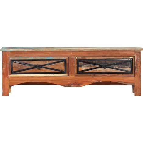 Maison Exclusive - TV-Schrank 120x30x40 cm Altholz Massiv (1/5)