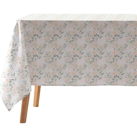Tovaglia Rettangolare in Cotone Antimacchia 140x300cm Floreale (1/5)