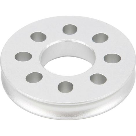 Poulie ronde en alliage d'aluminium, ouverture de 14 mm, stable, silencieuse, à serrage, roue motrice fixe PD 32 mm