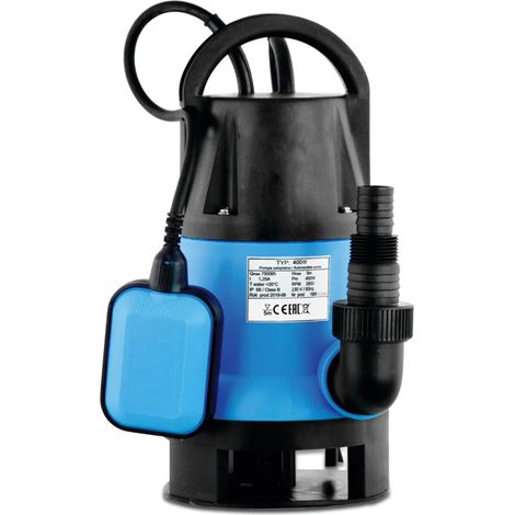 Pompe submersible, pompe de puits, pompe submersible 1 "x 1 1/2" x 1" raccord de tuyau x filetage externe x raccord de tuyau, 2,5A, 230VAC, bleu, type IP 750