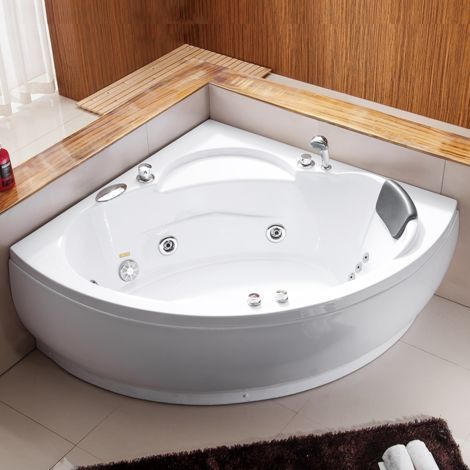 Bagno Italia vasca idromassaggio cm 135x135 con poggiatesta rubinetteria inclusa (1/5)