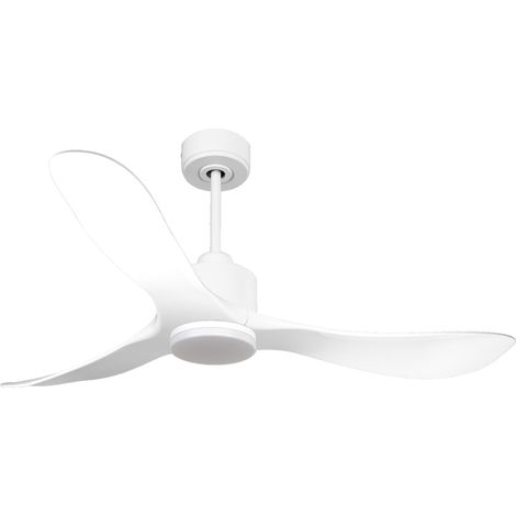Ventilatore da soffitto Reversibile Termostato Dimmabile Wifi Motore CC Tetti inclinati Telecomando Luce a tre toni Hypersilence Memoria PURLINE TongaD132C03LED64936