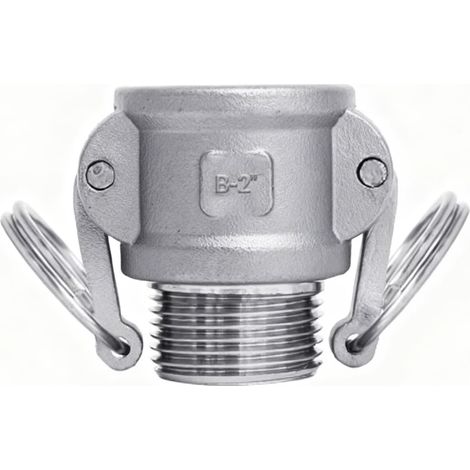 Raccords Camlock type B 2" inox 304 1 coupleur (1/5)