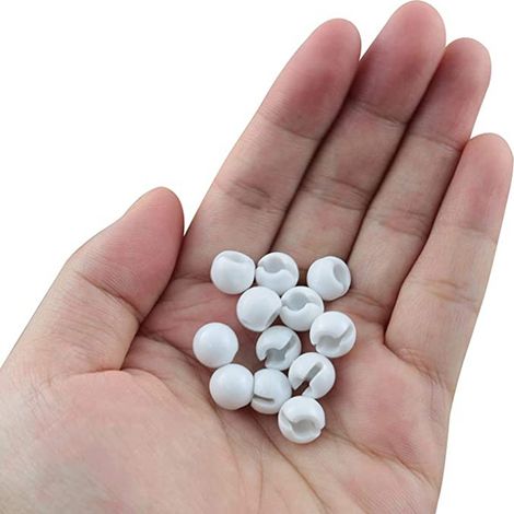 12 white blind stoppers, retail set, transparent blind stopper accessories. (1/5)