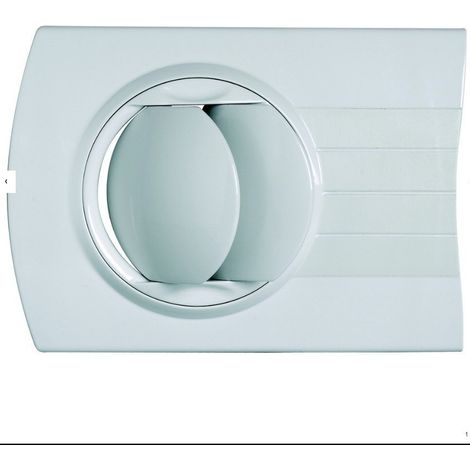Aldes – Bouche VMC autoréglable Ø 80 mm – Manchette trident H140 noire – Insufflation Bio Design pour ventilation optimale (1/3)