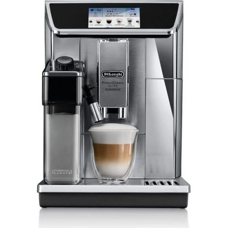 Machine a Cafe  expresso avec broyeur - DELONGHI - PrimaDonna Elite Experience ECAM650.85.MS - Connecté - Gris